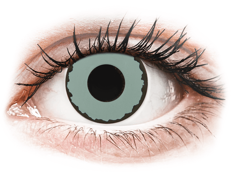 CRAZY LENS - Zombie Virus - jednodnevne leće dioptrijske (2 kom leća) - Kontaktne leće u boji