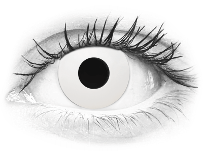 CRAZY LENS - WhiteOut - jednodnevne leće dioptrijske (2 kom leća)