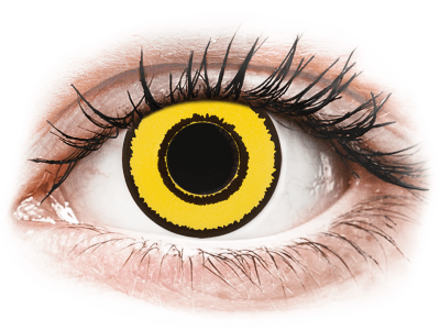 CRAZY LENS - Yellow Twilight - jednodnevne leće bez dioptrije (2 kom leća)