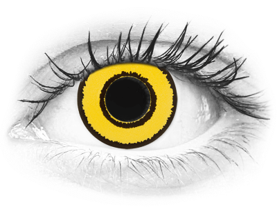 CRAZY LENS - Yellow Twilight - jednodnevne leće bez dioptrije (2 kom leća)