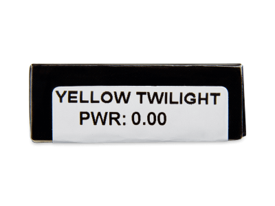 CRAZY LENS - Yellow Twilight - jednodnevne leće bez dioptrije (2 kom leća) - Pregled parametara leća