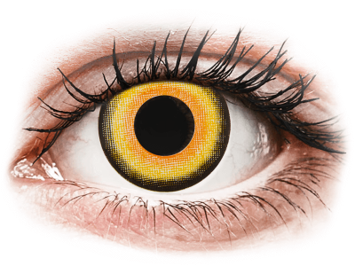 CRAZY LENS - Midnight Sun - jednodnevne leće bez dioptrije (2 kom leća) - Kontaktne leće u boji