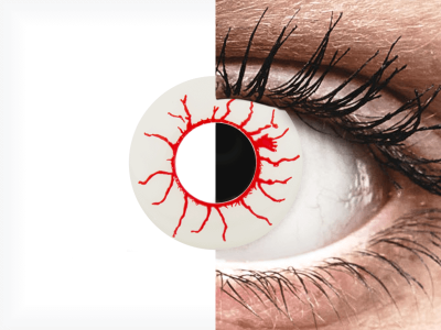CRAZY LENS - Red Viper - jednodnevne leće bez dioptrije (2 kom leća)