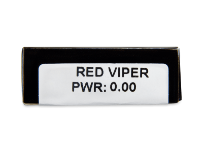 CRAZY LENS - Red Viper - jednodnevne leće bez dioptrije (2 kom leća) - Pregled parametara leća