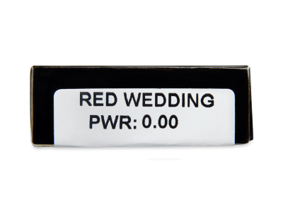 CRAZY LENS - Red Wedding - jednodnevne leće bez dioptrije (2 kom leća) - Pregled parametara leća