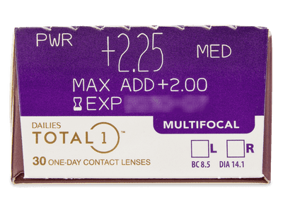 Dailies TOTAL1 Multifocal (30 kom leća) - Pregled parametara leća