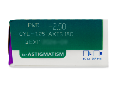 Precision1 for Astigmatism (90 kom leća) - Pregled parametara leća