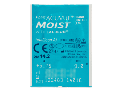 1 Day Acuvue Moist (30 kom leća) - Pregled blister pakiranja 