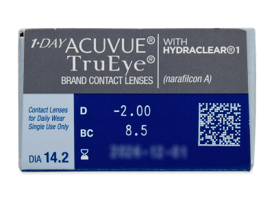 1 Day Acuvue TruEye (30 kom leća) - Pregled parametara leća