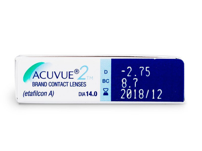 Acuvue 2 (6 kom leća) - Pregled parametara leća
