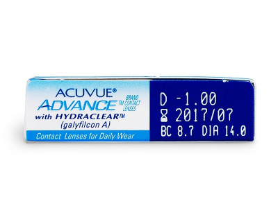 Acuvue Advance (6 kom leća) - Pregled parametara leća