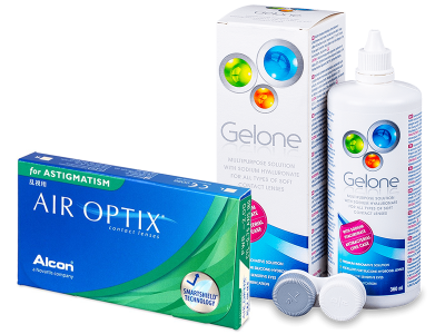 Air Optix for Astigmatism (3 kom leća) + Gelone 360 ml