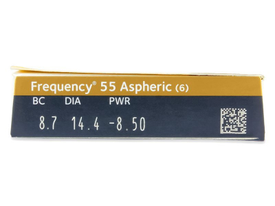 Frequency 55 Aspheric (6 kom leća) - Pregled parametara leća