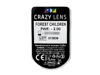 CRAZY LENS - Forest Children - jednodnevne leće dioptrijske (2 kom leća) - Pregled blister pakiranja 