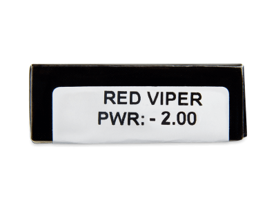 CRAZY LENS - Red Viper - jednodnevne leće dioptrijske (2 kom leća) - Pregled parametara leća