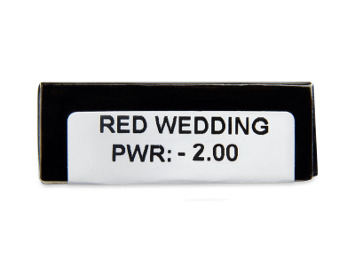 CRAZY LENS - Red Wedding - jednodnevne leće dioptrijske (2 kom leća) - Pregled parametara leća