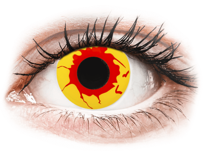 ColourVUE Crazy Lens - Reignfire - bez dioptrije (2 kom leća) - Kontaktne leće u boji