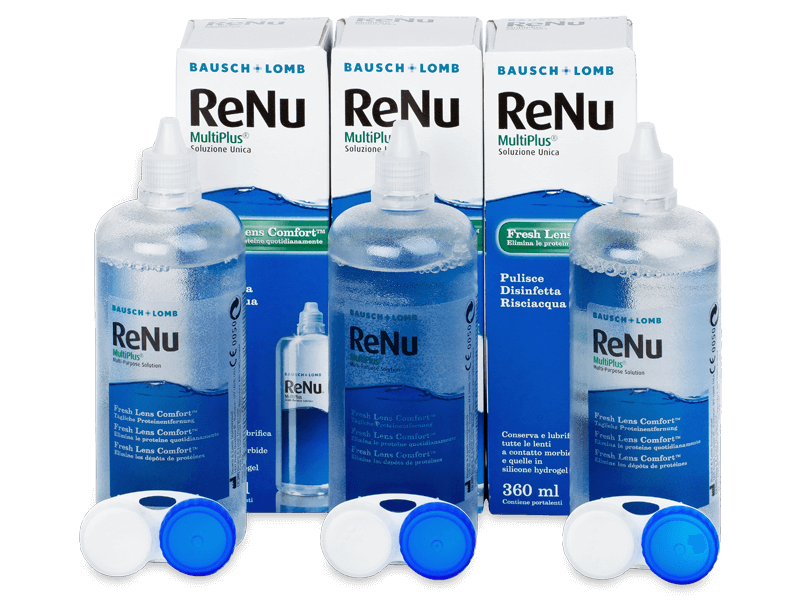 Otopina ReNu MultiPlus 3 x 360 ml - Ekonomično troduplo pakiranje otopine