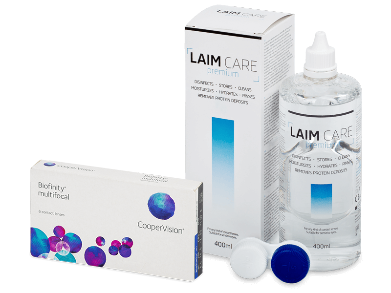 Biofinity Multifocal (6 kom leća) + Laim-Care 400 ml - Ponuda paketa