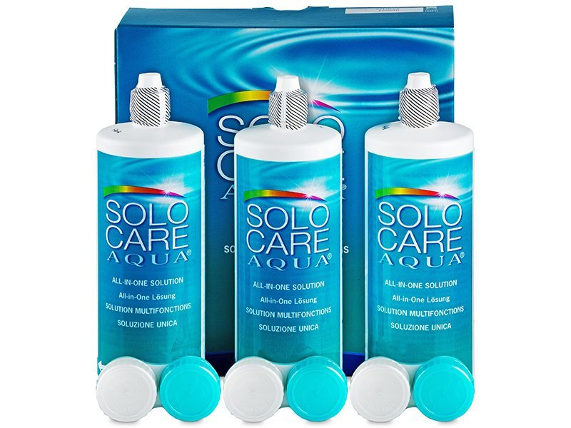Otopina SoloCare Aqua 3 x 360 ml  - Ekonomično troduplo pakiranje otopine