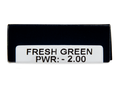 TopVue Daily Color - Fresh Green - jednodnevne leće dioptrijske (2 kom leća) - Pregled parametara leća