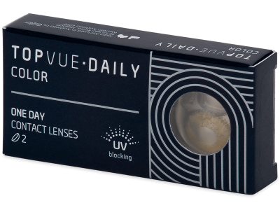 TopVue Daily Color - Pure Hazel - jednodnevne leće dioptrijske (2 kom leća) - Kontaktne leće u boji