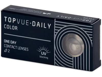 TopVue Daily Color - Grey - jednodnevne leće bez dioptrije (2 kom leća) - Kontaktne leće u boji