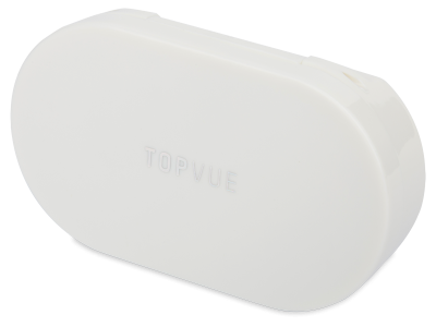 Kutija s ogledalom TopVue - bijela ovalna 