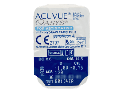 Acuvue Oasys for Astigmatism (6 kom leća) - Pregled blister pakiranja 
