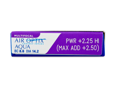 Air Optix Aqua Multifocal (6 kom leća) - Pregled parametara leća