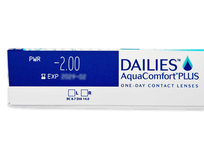Dailies AquaComfort Plus (90 kom leća) - Pregled parametara leća