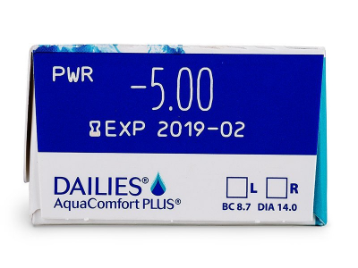 Dailies AquaComfort Plus (30 kom leća) - Pregled parametara leća