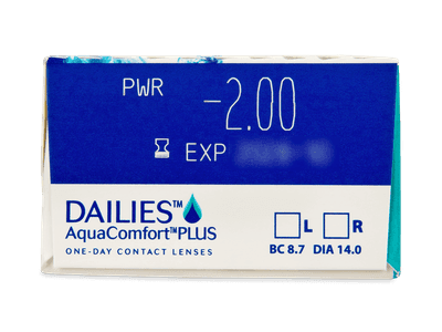 Dailies AquaComfort Plus (30 kom leća) - Pregled parametara leća