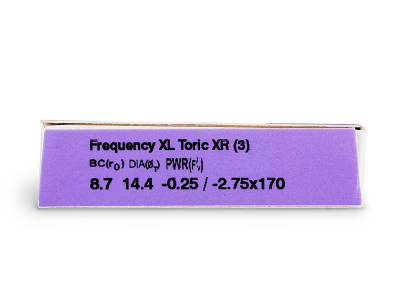 FREQUENCY XCEL TORIC XR (3 kom leća) - Pregled parametara leća