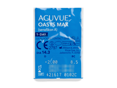 Acuvue Oasys Max 1-Day (30 kom leća) - Pregled blister pakiranja 