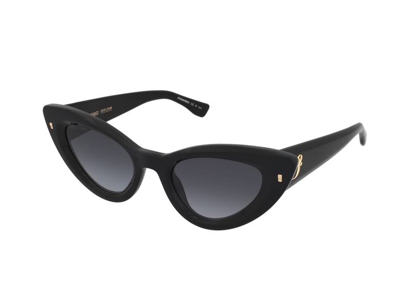 Lunettes De Soleil Dsquared2 D2 0072/S 807 BLACK - Monture Noire 59/19/135 - Neuf Avec étiquettes