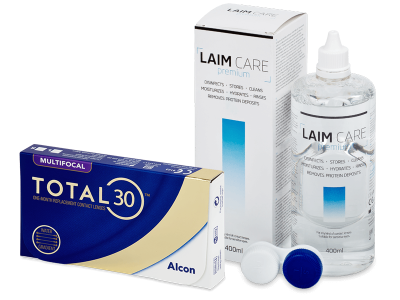 TOTAL30 Multifocal (3 kom leća) + Laim-Care 400 ml