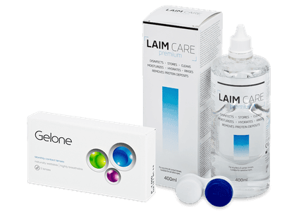 Gelone Monthly (3 kom leća) + otopina Laim Care 400 ml