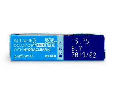 Acuvue Advance Plus (6 kom leća) - Pregled parametara leća