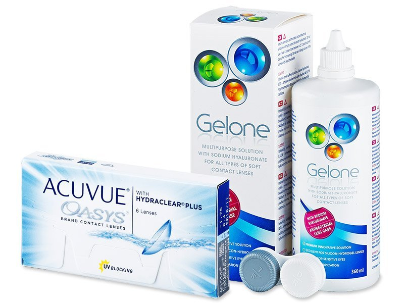 Acuvue Oasys (6 kom leća) + Gelone 360 ml - Ponuda paketa