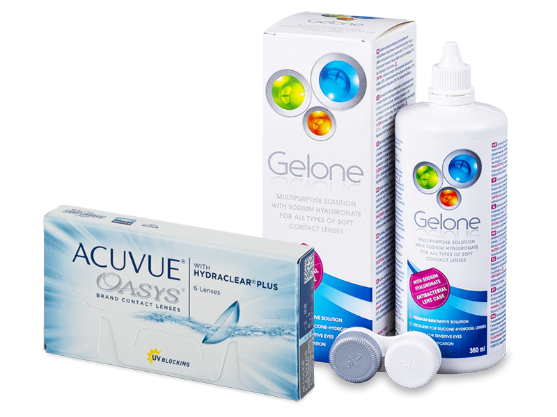 Acuvue Oasys (6 kom leća) + Gelone 360 ml - Ponuda paketa