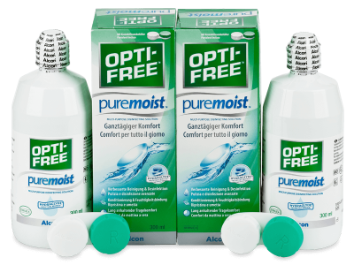 Otopina Opti-Free PureMoist 2 x 300 ml - Ekonomično duplo pakiranje otopine
