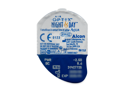 Air Optix Night and Day Aqua (6 kom leća) - Pregled blister pakiranja 