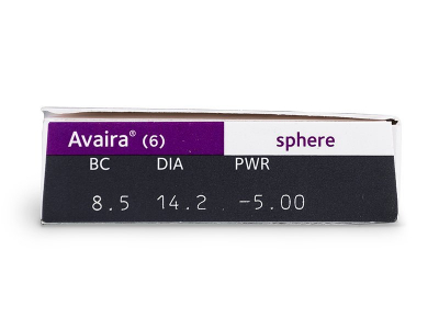 Avaira (6 kom leća) - Pregled parametara leća